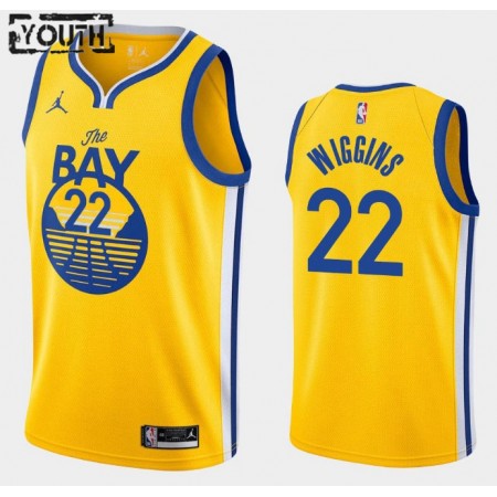 Maillot Basket Golden State Warriors Andrew Wiggins 22 2020-21 Jordan Brand Statement Edition Swingman - Enfant